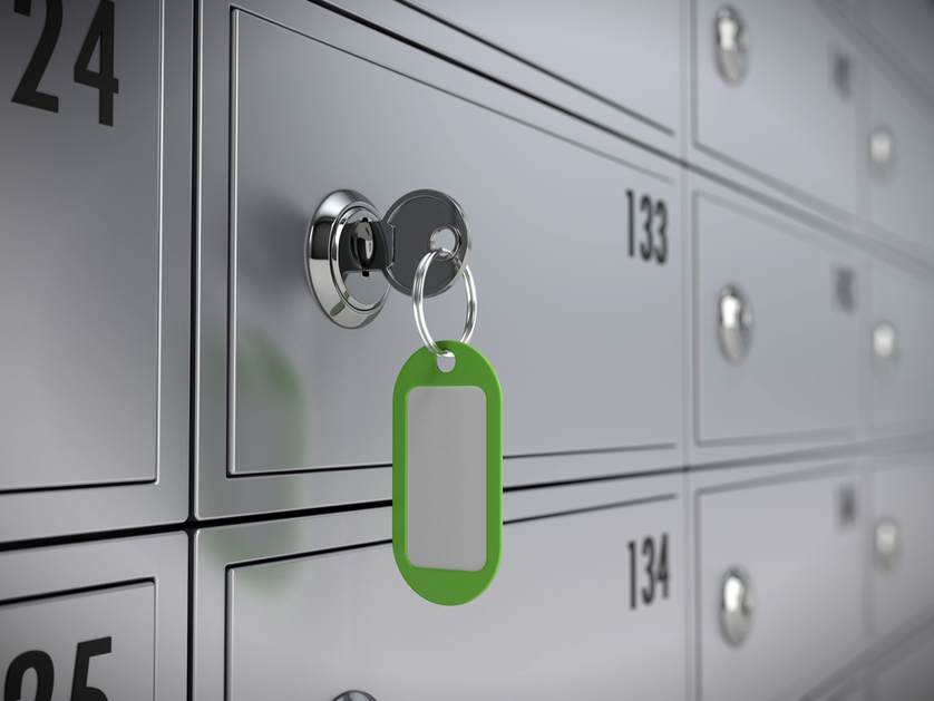 key in safety deposit box